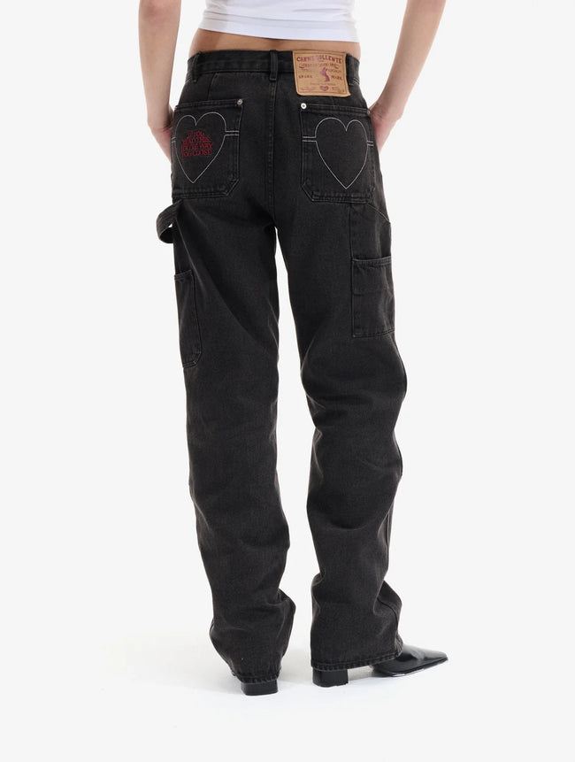 Carne Bollente Caught You Staring Jeans - Brown