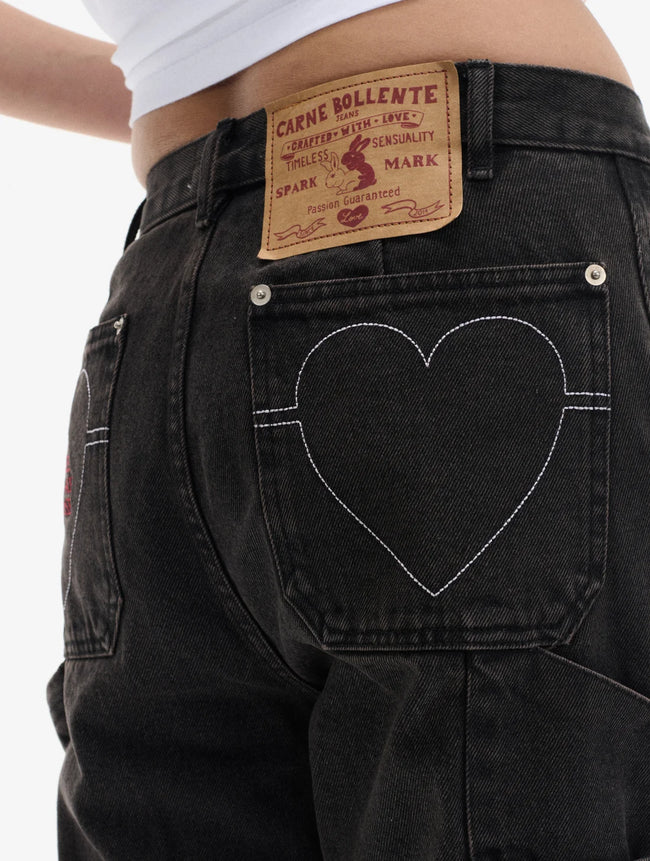 Carne Bollente Caught You Staring Jeans - Brown