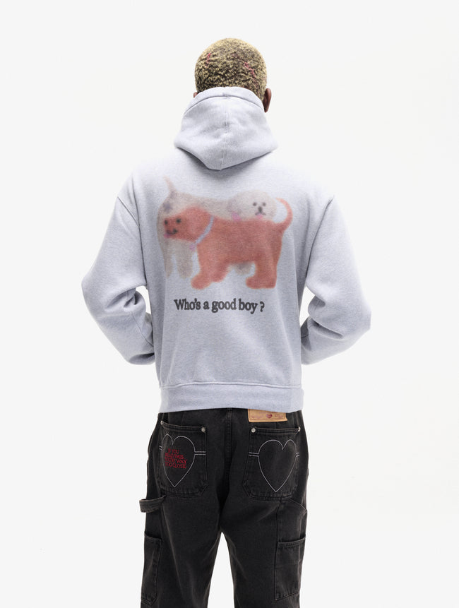 Carne Bollente Who's a good Boy Hoodie - Grey