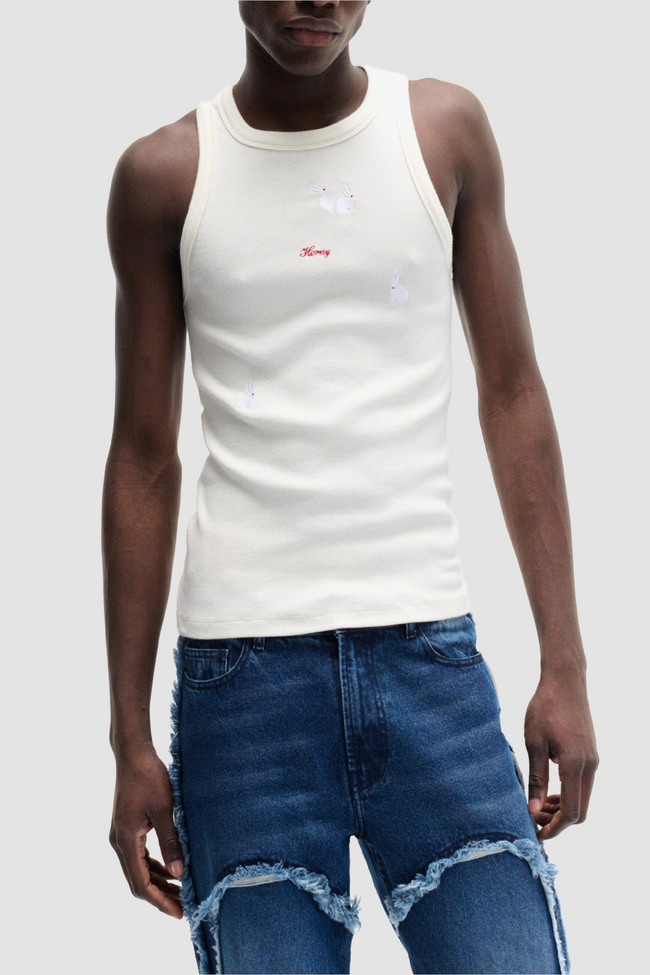 Carne Bollente Titilation Tank Top - White