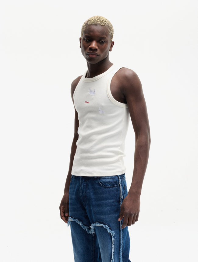 Carne Bollente Titilation Tank Top - White