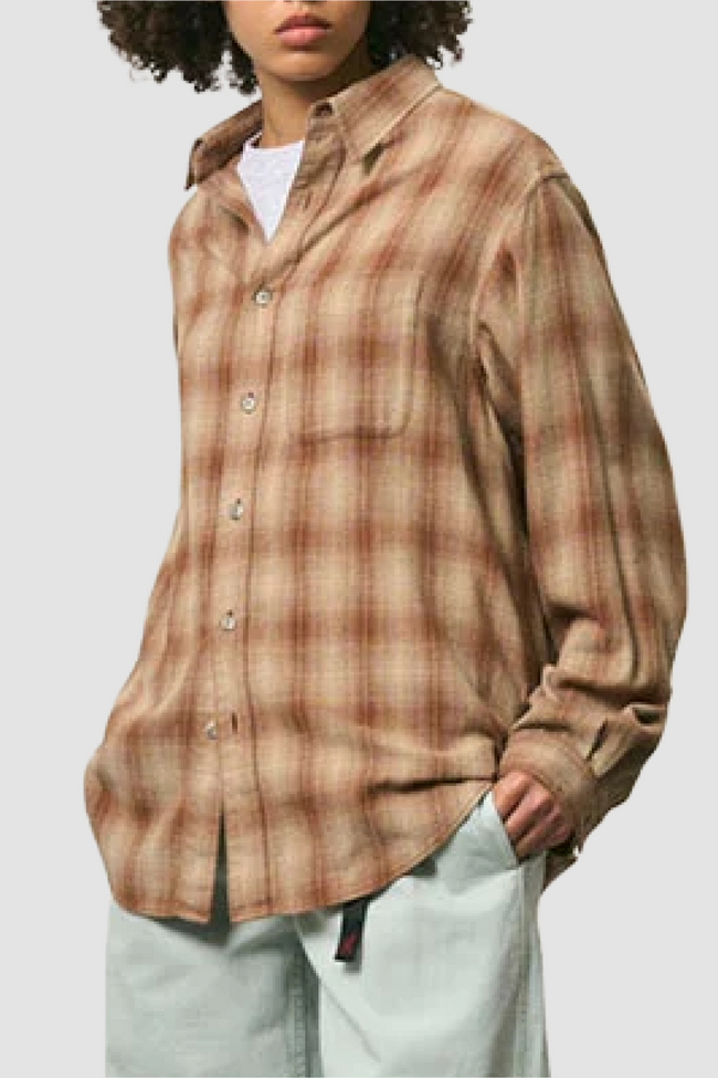 Gramicci Piled Flannel Shirt - Sand