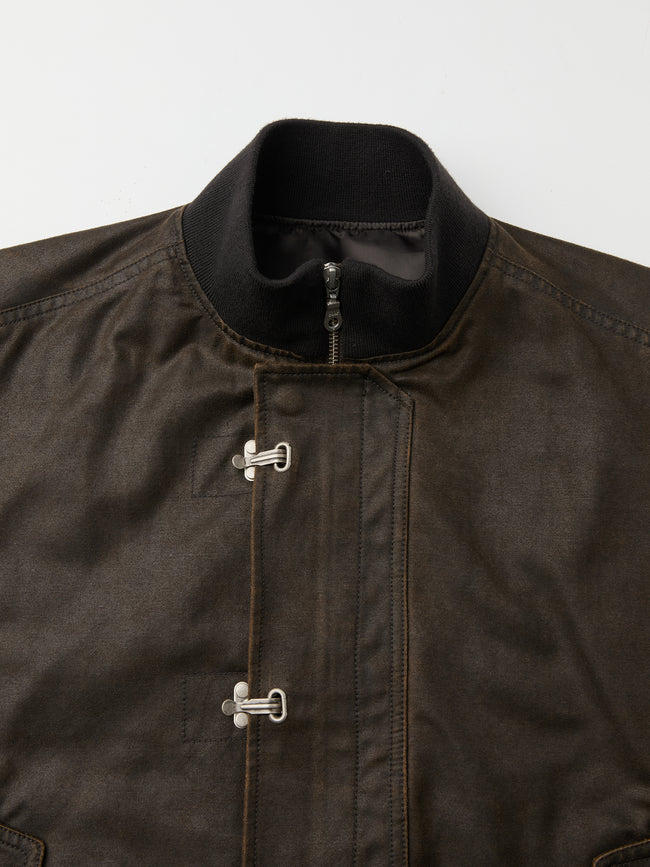 Coor Washed Soft Feel Bomber Jacket - Brown
