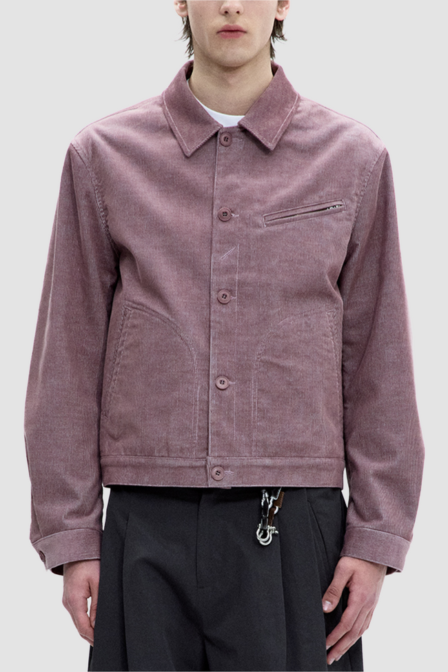 Coor Corduroy Multi Pocket Jacket - Pink