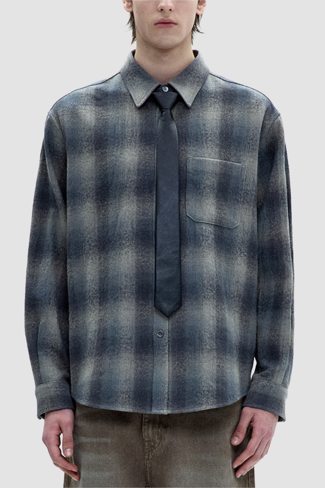 Coor Ombre Flannel Shirt - Grey