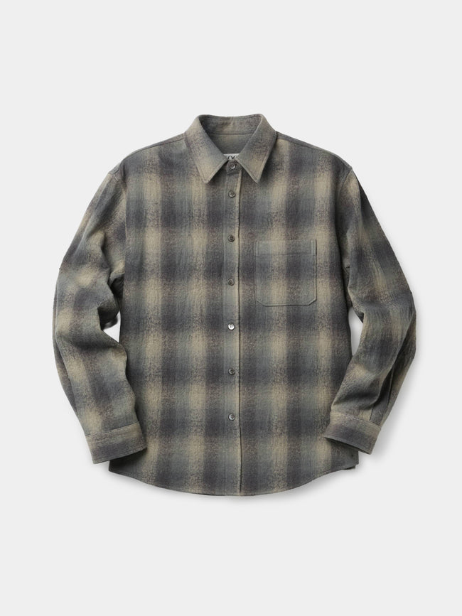 Coor Ombre Flannel Shirt - Grey