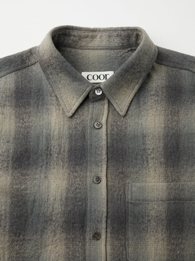 Coor Ombre Flannel Shirt - Grey