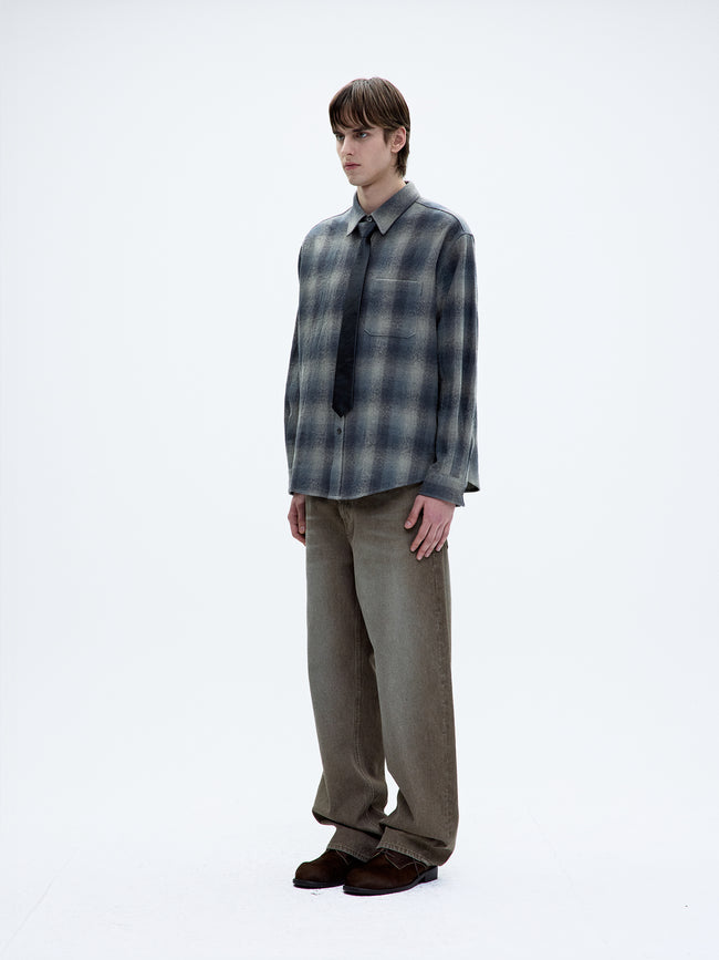 Coor Ombre Flannel Shirt - Grey
