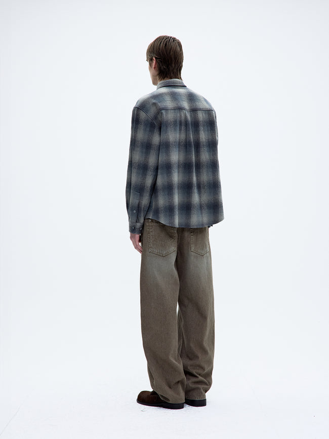 Coor Ombre Flannel Shirt - Grey