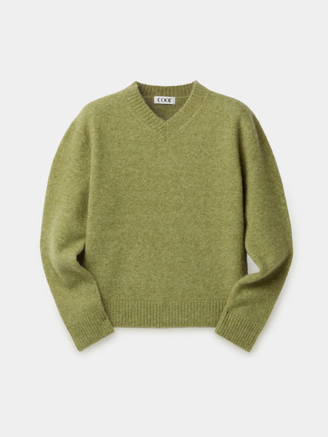 Coor Wool Blend Hairy Sweater - Green