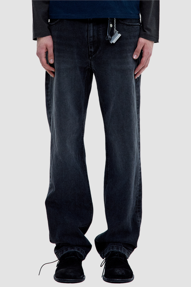 Coor Washed Straight Leg Jeans - Black