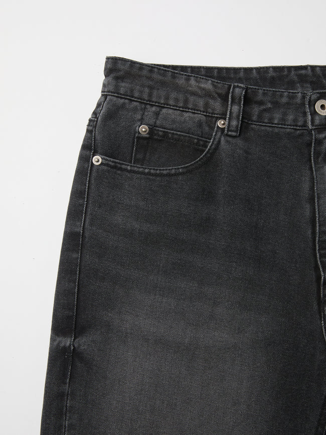 Coor Washed Straight Leg Jeans - Black