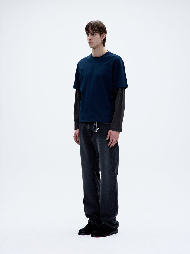 Coor Washed Straight Leg Jeans - Black