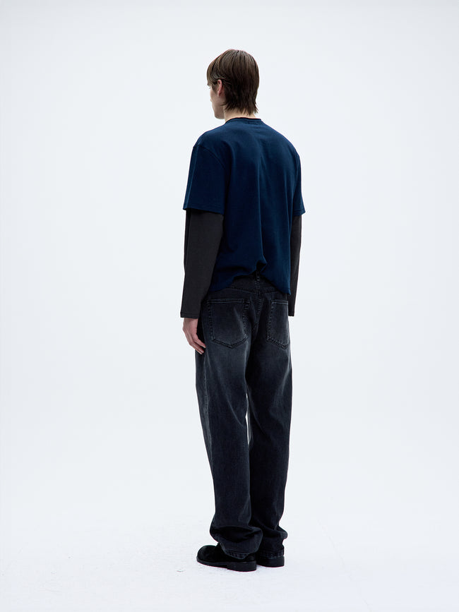 Coor Washed Straight Leg Jeans - Black