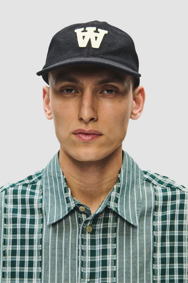 WOOD WOOD WWAA Patch Cap - Black