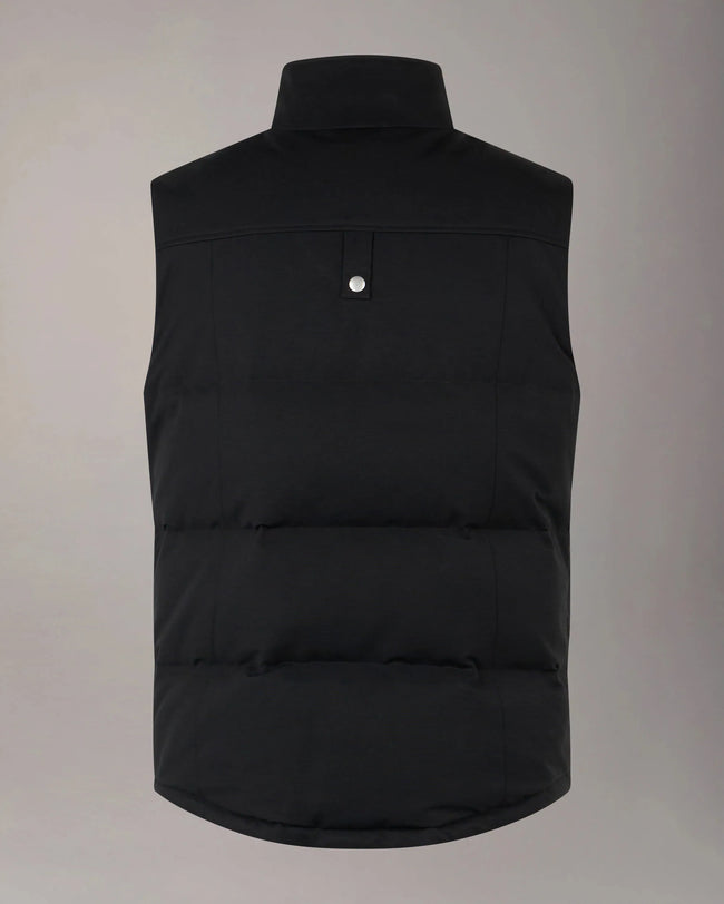 Moose Knuckles Mens Down Vest Westmount - Black/Black