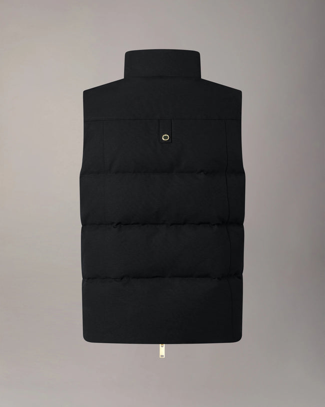 Moose Knuckles Mens Down Vest Westmount - Black/Black