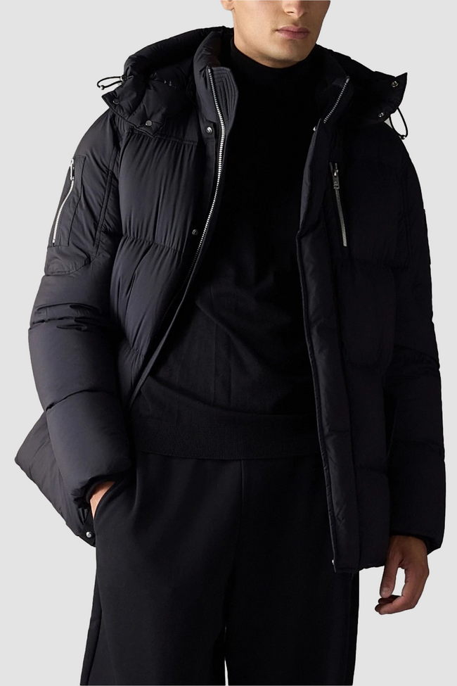 Moose Knuckles Mens Down Jacket Briar 3Q Puffer - Black