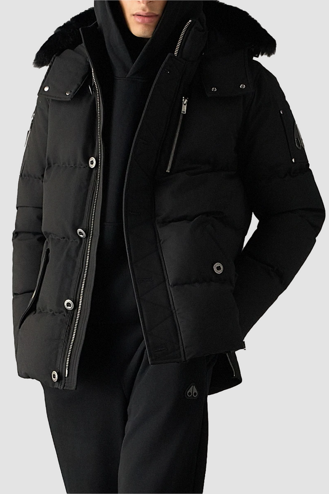 Moose Knuckles Mens Down *Parka 3Q - Black/Black