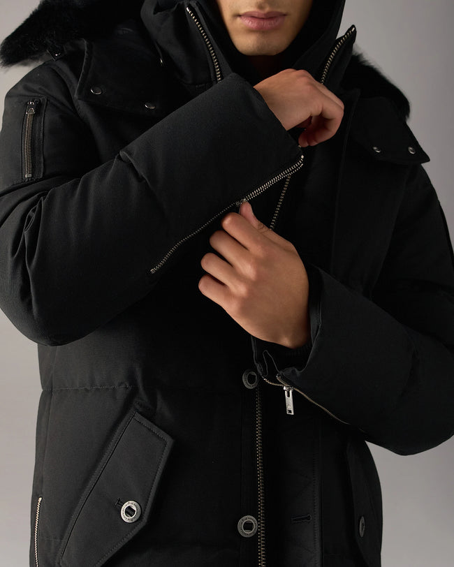 Moose Knuckles Mens Down *Parka 3Q - Black/Black