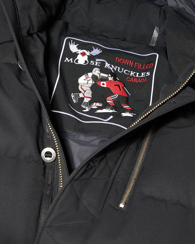 Moose Knuckles Mens Down *Parka 3Q - Black/Black