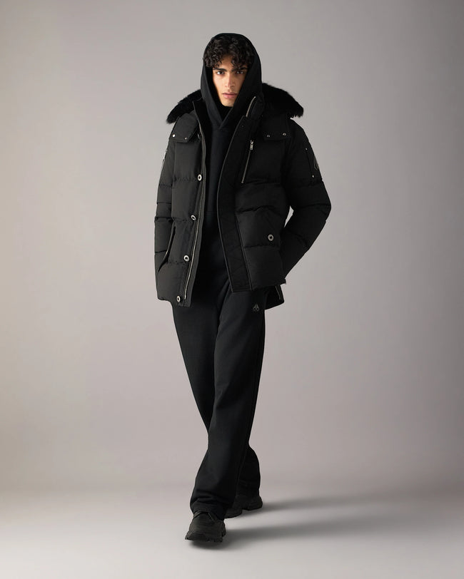 Moose Knuckles Mens Down *Parka 3Q - Black/Black