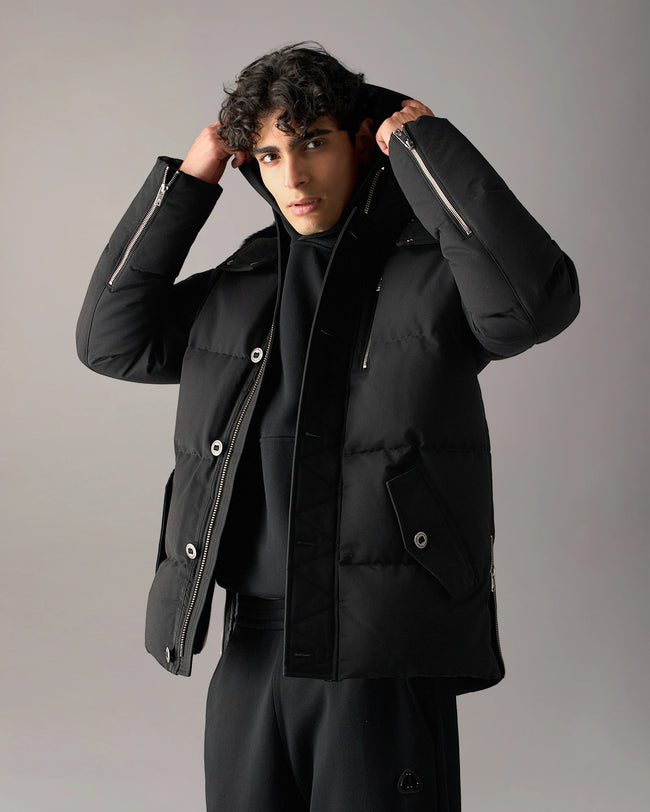 Moose Knuckles Mens Down *Parka 3Q - Black/Black