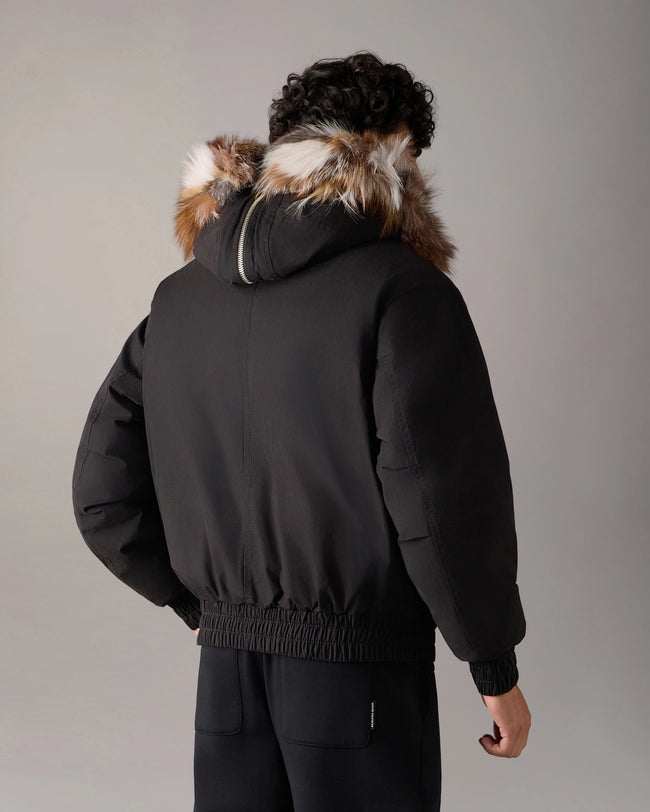Moose Knuckles Mens Down Bomber f26 Pioneer - Black/Patchwork