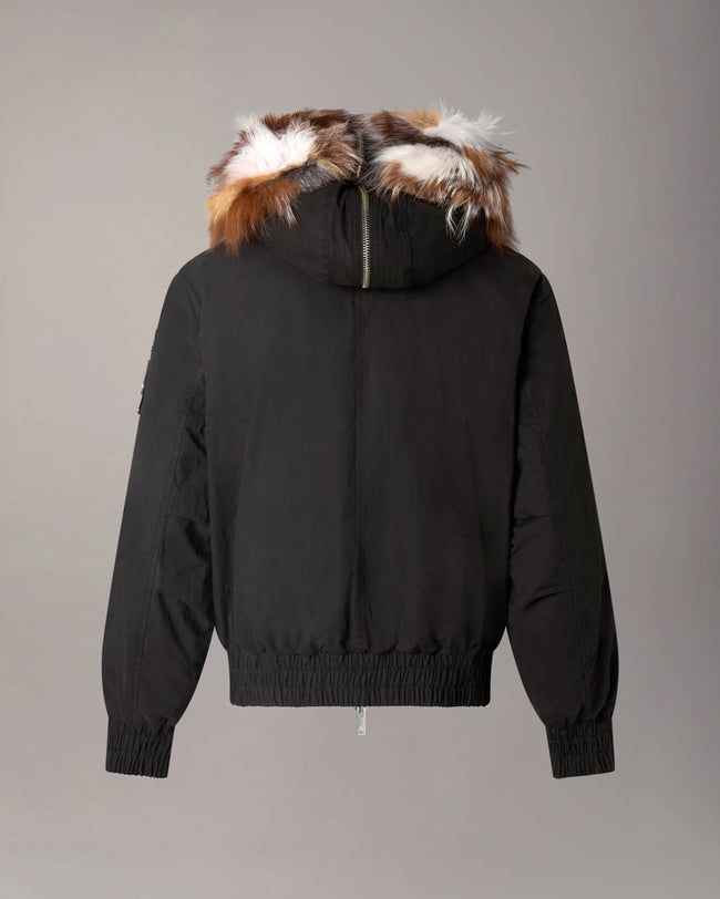 Moose Knuckles Mens Down Bomber f26 Pioneer - Black/Patchwork
