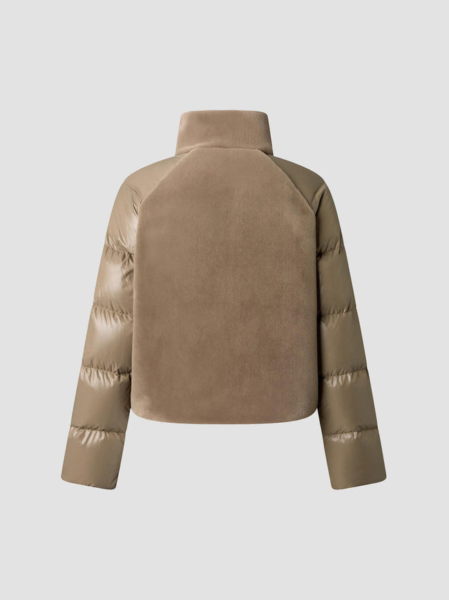 Moose Knuckles Womens Lite Bomber Queens Hybrid - Ashen