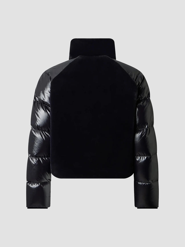 Moose Knuckles Womens Lite Bomber Queens Hybrid - Black
