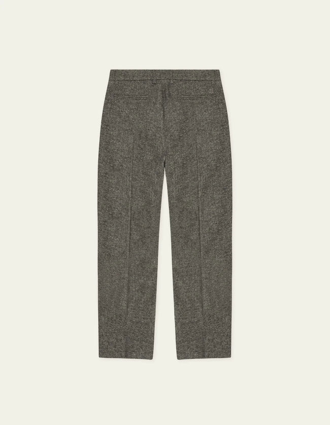 Les Deux Wool Melange Slack Pants - Grey