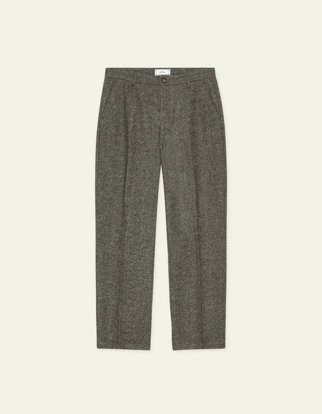Les Deux Wool Melange Slack Pants - Grey