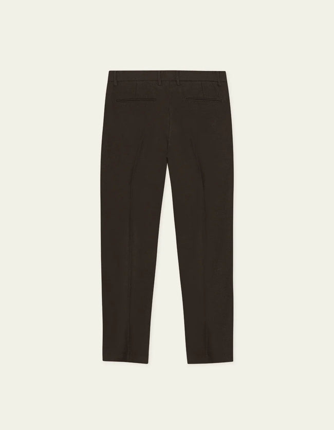 Les Deux Brushed Twill Reg Suit Pants - Brown