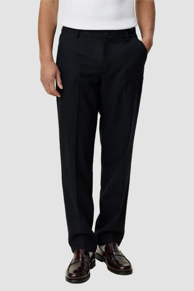 Les Deux Wool Reg Suit Pants - Navy