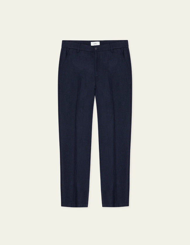 Les Deux Wool Reg Suit Pants - Navy