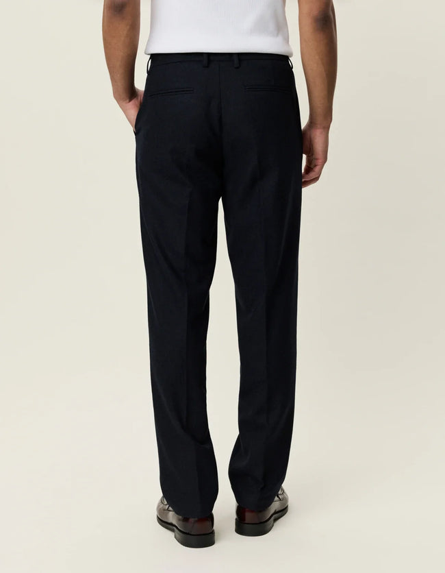 Les Deux Wool Reg Suit Pants - Navy