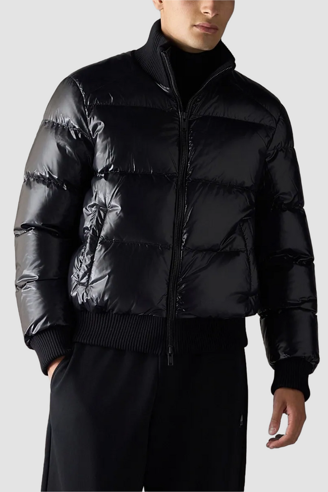 Moose Knuckles Mens Down Bomber f26 Kings Puffer - Black