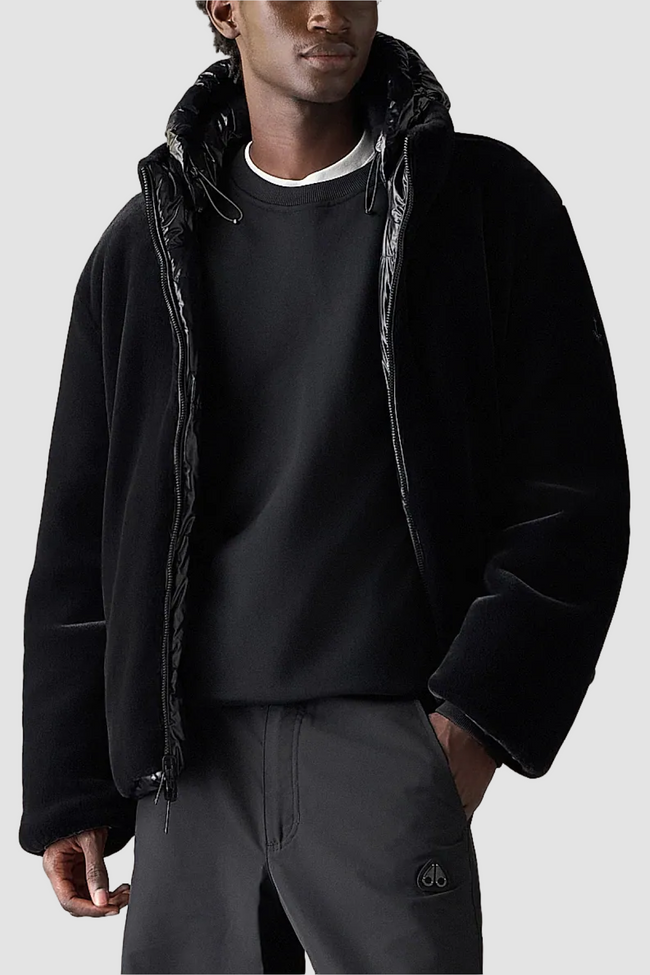 Moose Knuckles Mens Down Jacket f26 Kings Reversible - Black