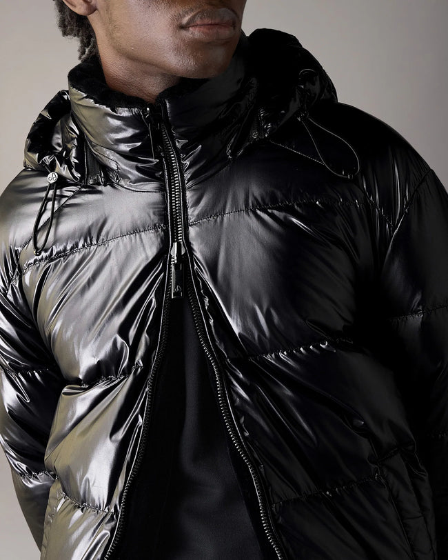 Moose Knuckles Mens Down Jacket f26 Kings Reversible - Black