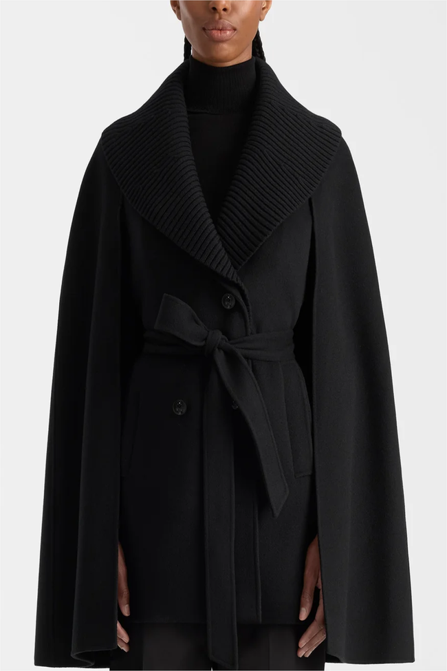 Mackage Womens Eco Jacket f26 Susie Cape - Black