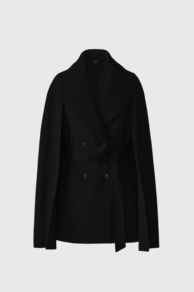 Mackage Womens Eco Jacket f26 Susie Cape - Black