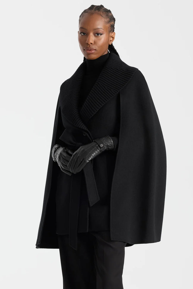 Mackage Womens Eco Jacket f26 Susie Cape - Black