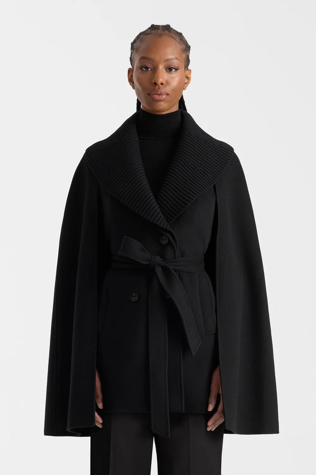 Mackage Womens Eco Jacket f26 Susie Cape - Black