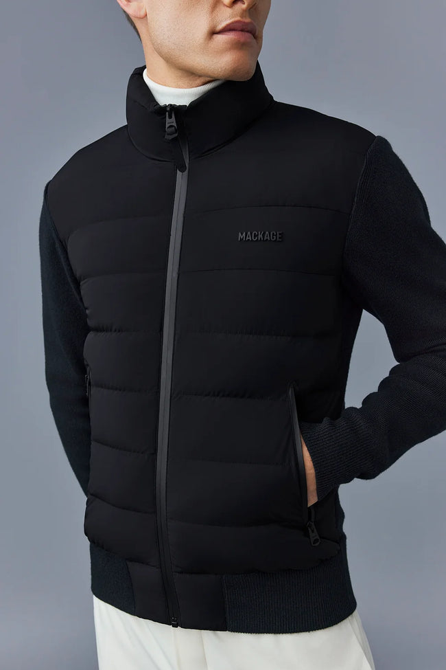Mackage Mens Lite Hybrid Jacket f26 Haney-CityZZ - Black