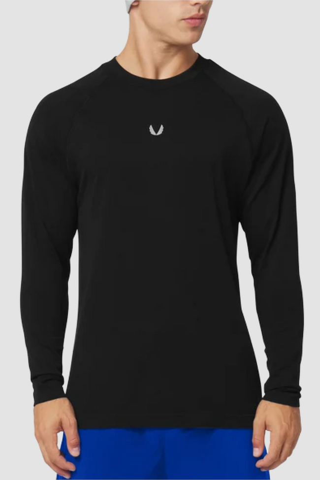 ASRV Seamless Training LS Tee - Black