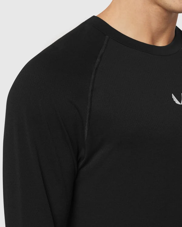 ASRV Seamless Training LS Tee - Black