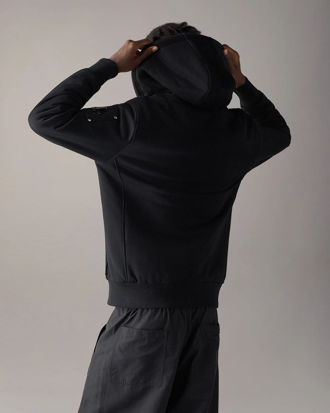 Moose Knuckles Mens Classic Bunny f26 Hoodie - Black