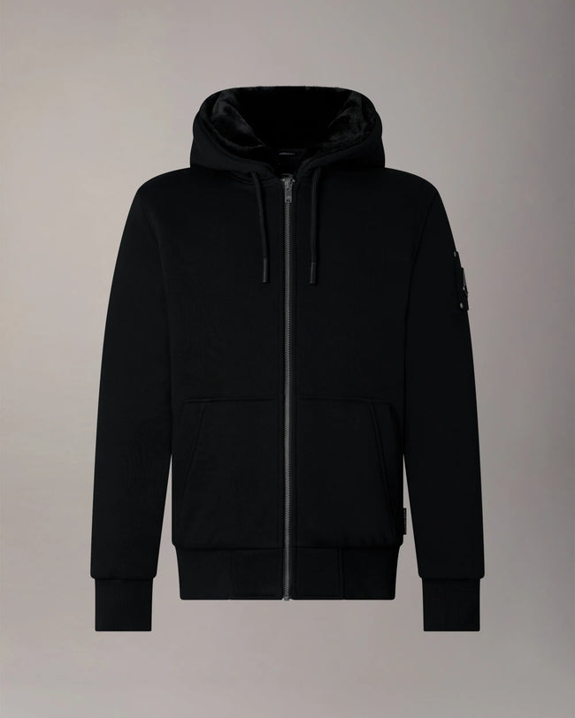 Moose Knuckles Mens Classic Bunny f26 Hoodie - Black