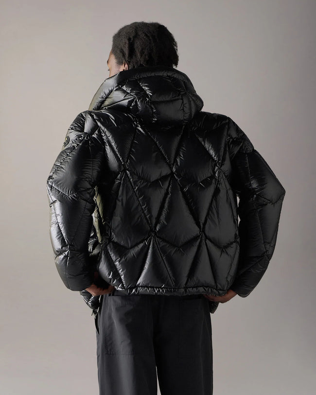 Moose Knuckles Mens Down Bomber f26 Iceberg Quilt - Black